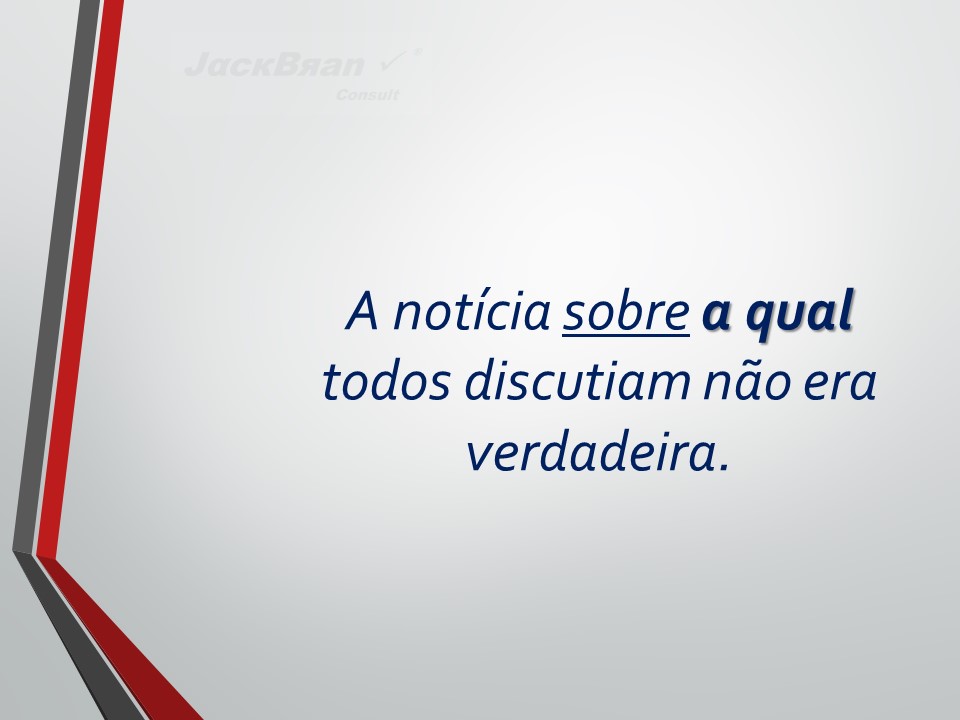 Jack Brandão; gramática, pronome relativo; JackBran Consult; ENEM, Vestibular, Concursos