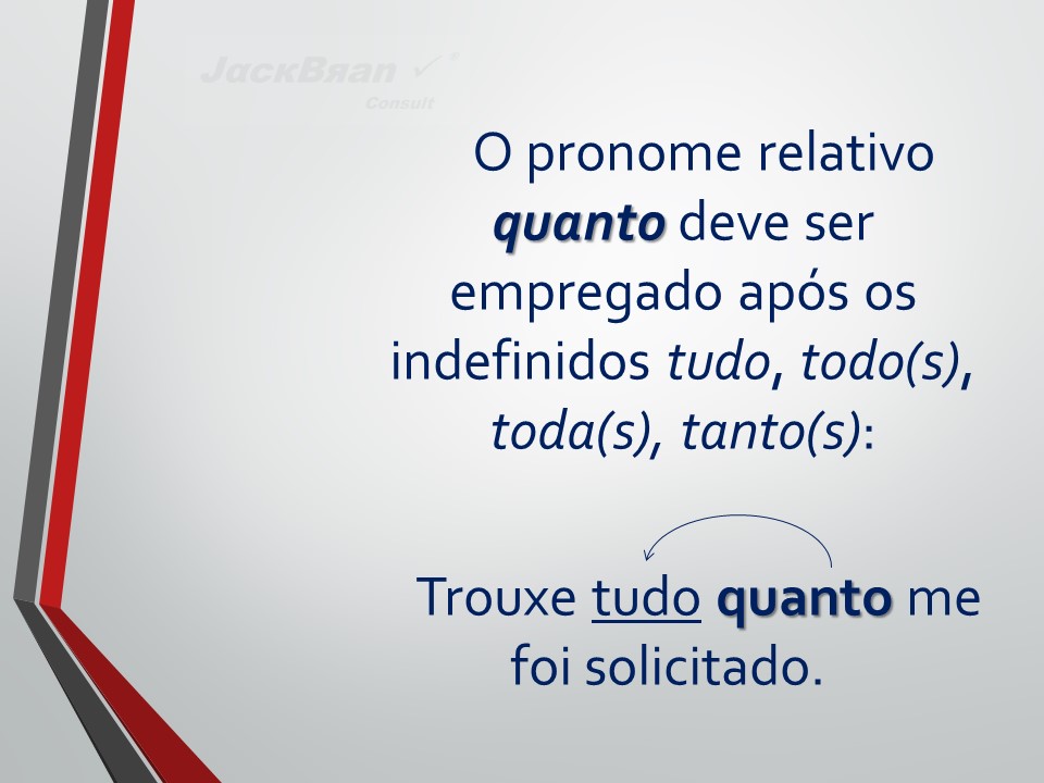 Jack Brandão; gramática, pronome relativo; JackBran Consult; ENEM, Vestibular, Concursos