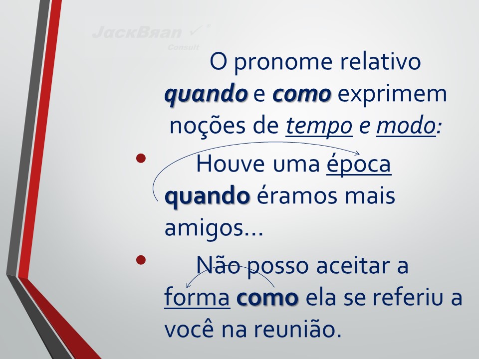 Jack Brandão; gramática, pronome relativo; JackBran Consult; ENEM, Vestibular, Concursos