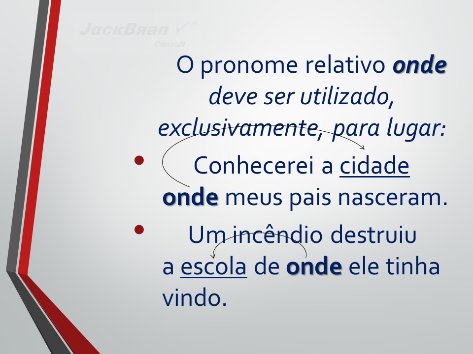 Jack Brandão; gramática, pronome relativo; JackBran Consult; ENEM, Vestibular, Concursos