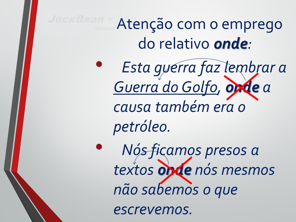 Jack Brandão; gramática, pronome relativo; JackBran Consult; ENEM, Vestibular, Concursos